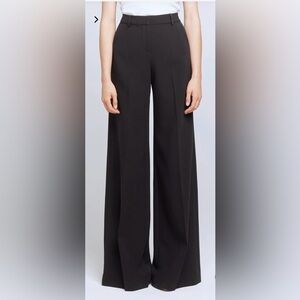 L'AGENCE Black Wide-Leg Women's Pants